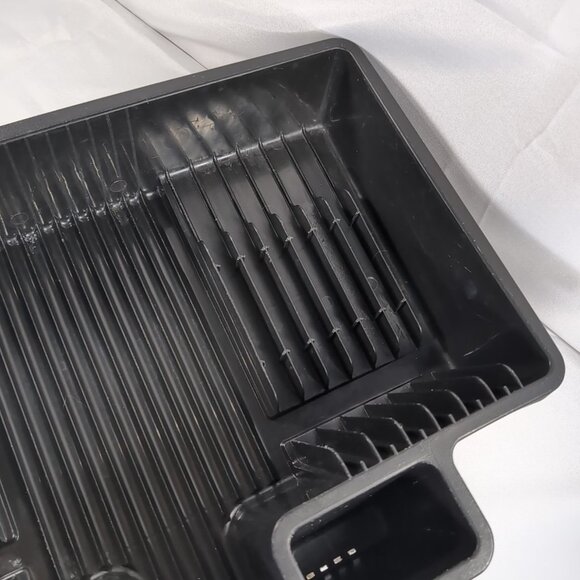 Rubbermaid 8354 Black Space Saver Drainer Drip Dish Drying Rack 1182 2015 13x18x - Picture 8 of 16